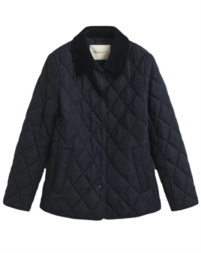 Gant - Slim Quilted Jakke - Evening Blue